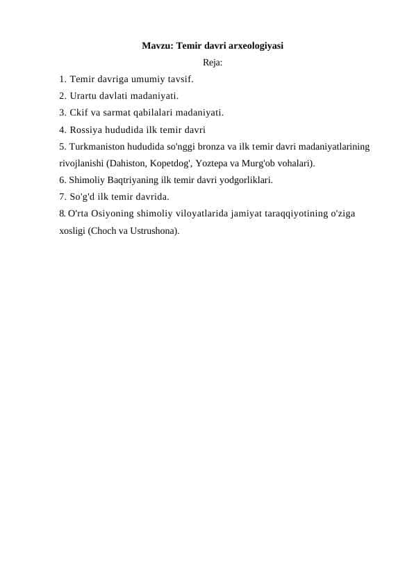 Temir davri arxeologiyasi