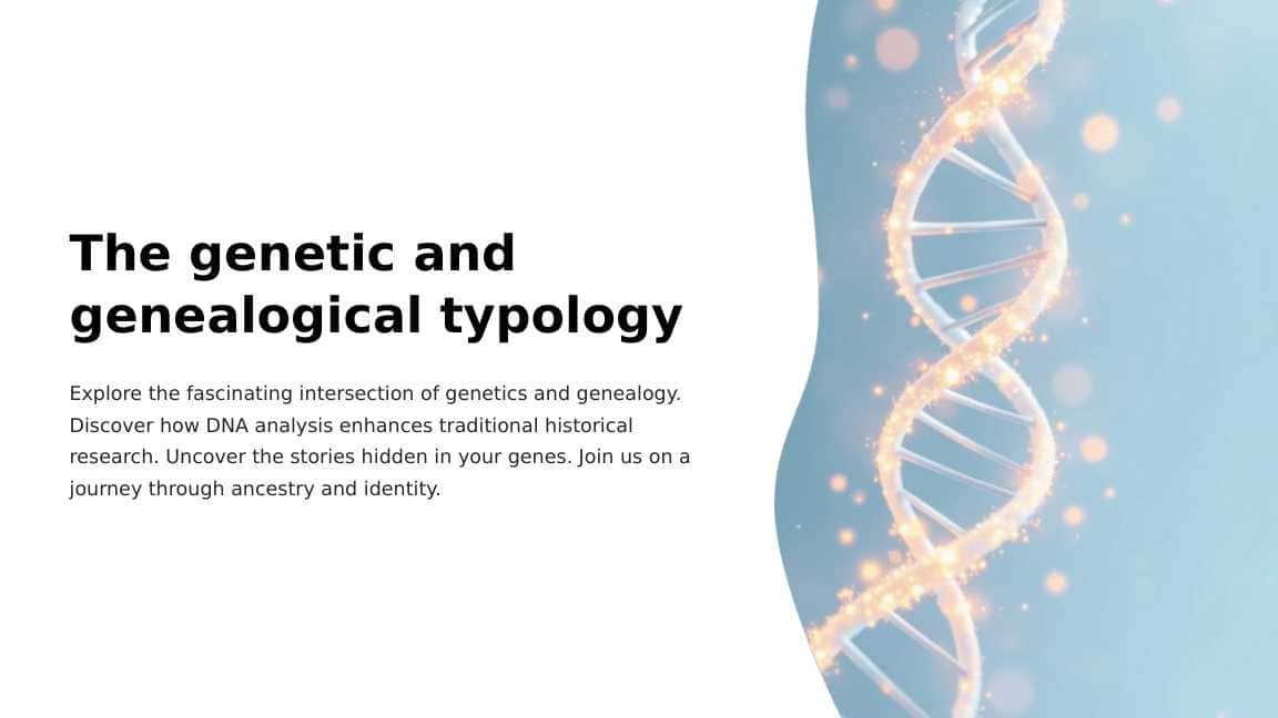 The genetic and genealogical typology
