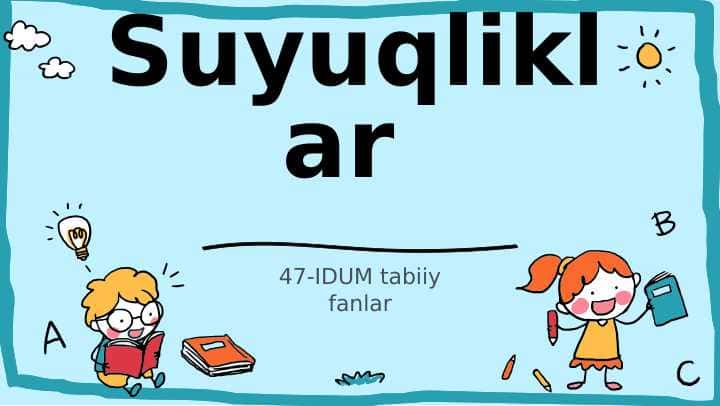 Suyuqliklar