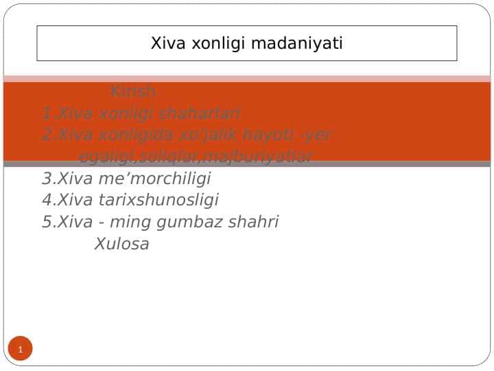 Xiva xonligi madaniyati