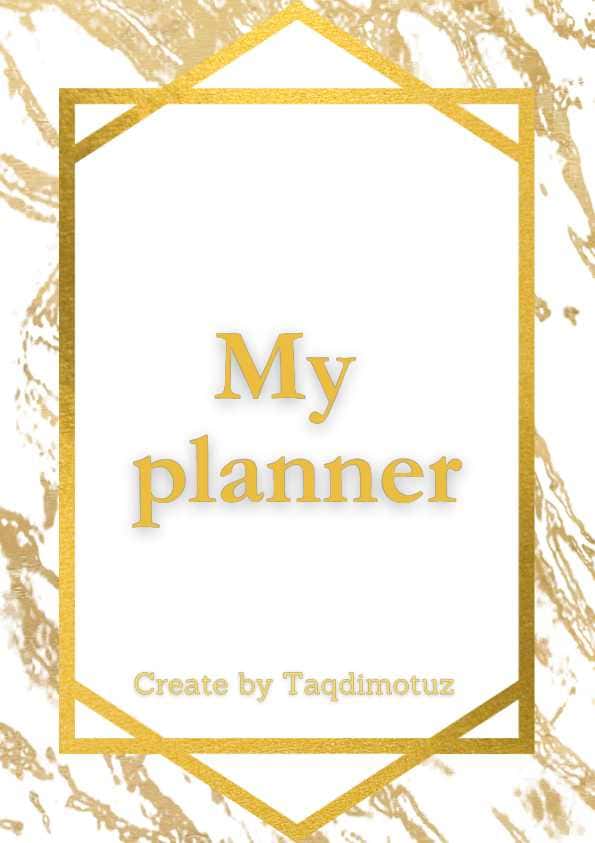 My planner