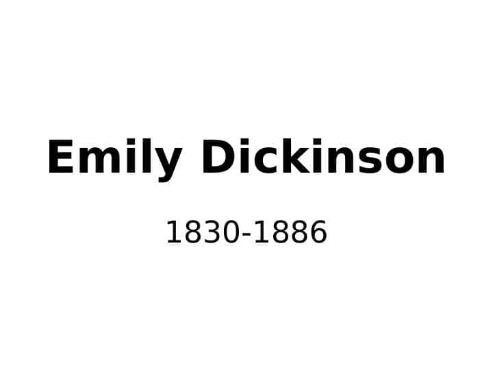 Emily Dickinson