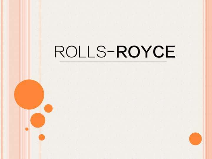 ROLLS-ROYCE rus tilida taqdimot