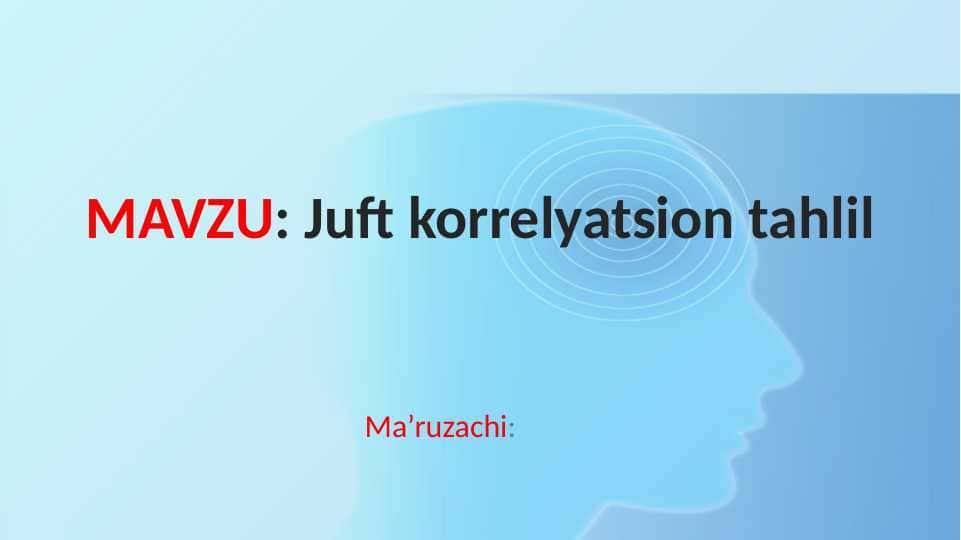 Juft korrelyatsion tahlil