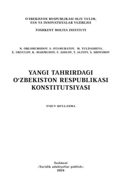 Yangi tahrirdagi konstitutsiya