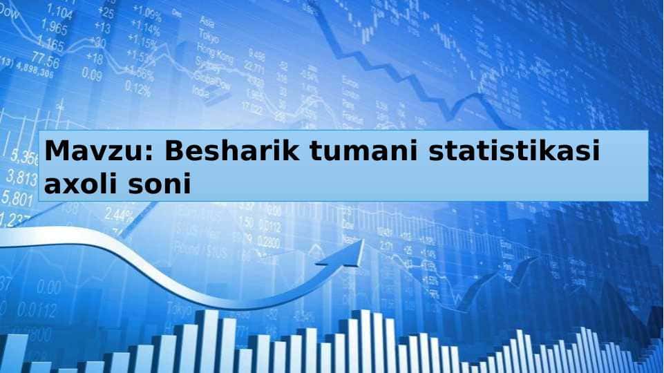 Besharik tumani statistikasi axoli soni
