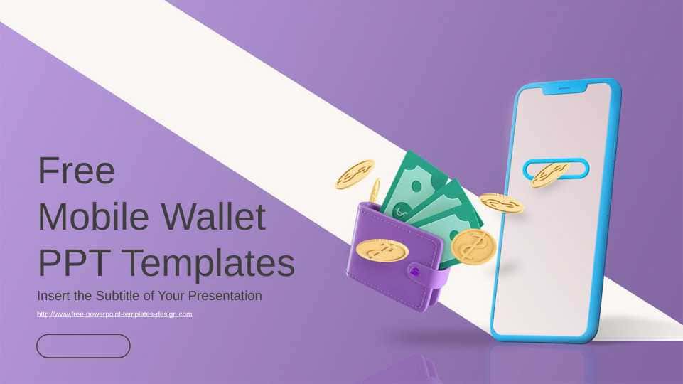 powerpoint shablon, Mobile Wallet PowerPoint Templates