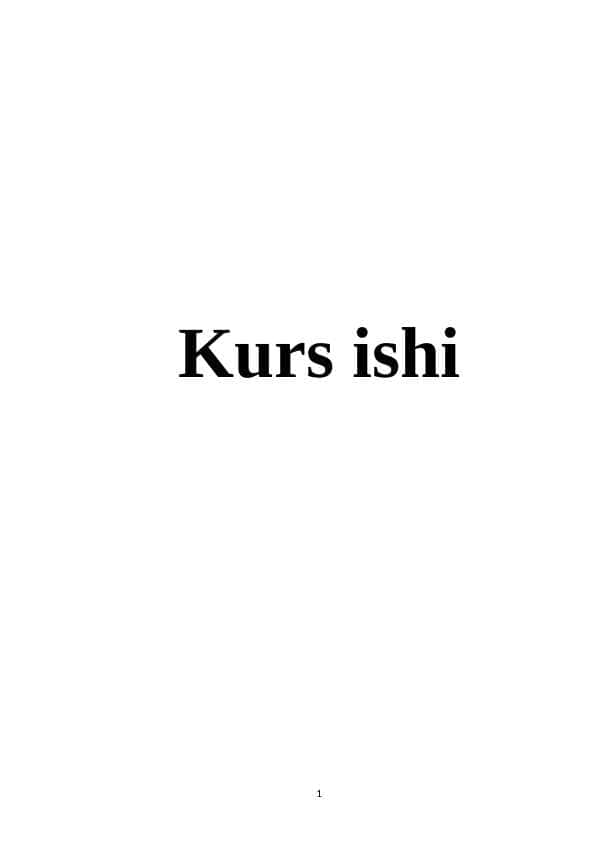 Turkiya iqtisodiyotining rivojlanish tendensiyalari