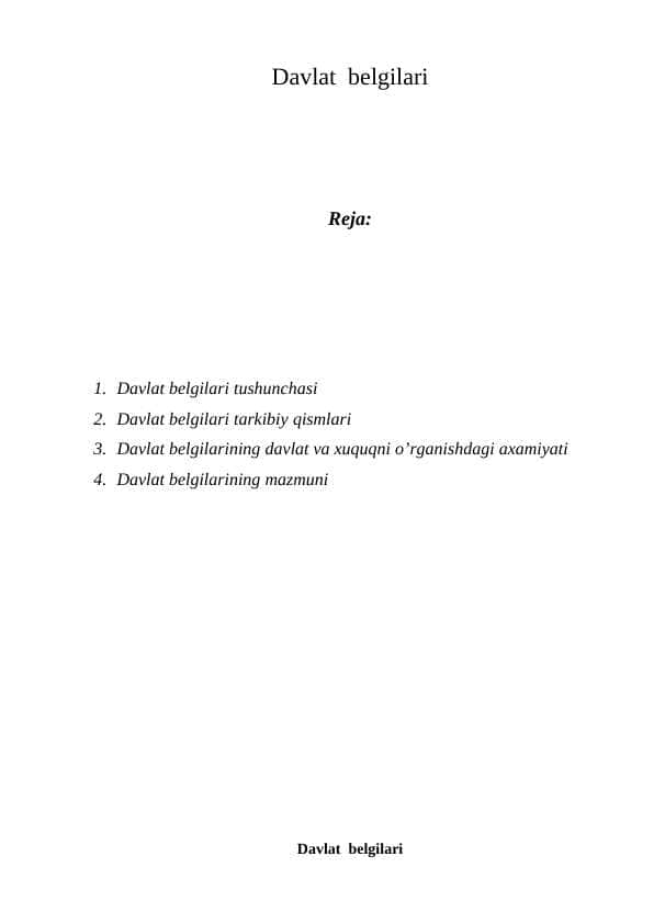 Davlat belgilari M