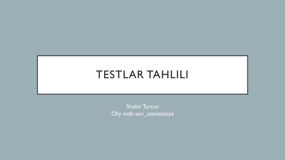 Pedmahorat testlari javoblari, oliy toifa sari