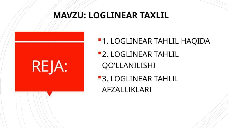 LOGLINEAR TAXLIL