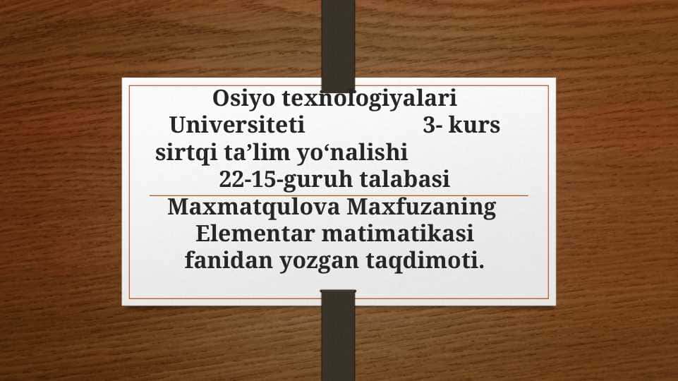 Bolalarni miqdor va tartib sanoq orgatish sanoq bolimi yuzasidan ko`rgazmali qurol yasash. Maxfuza
