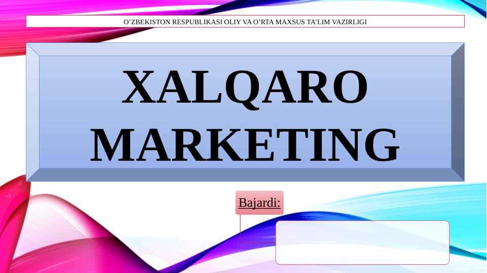 Xalqaro marketing