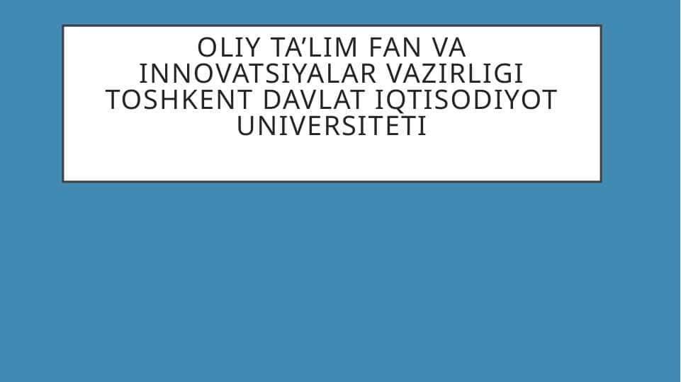 soliq ma'muryatchiligini yanada takomillashtirish maqsadida modernizatsiyalashning asosiy yo’nalishlari