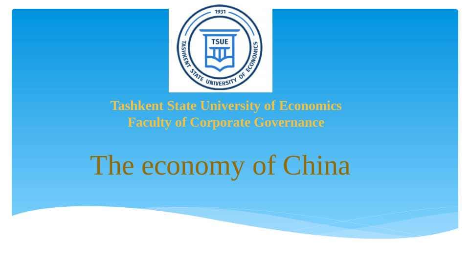 the economy of China