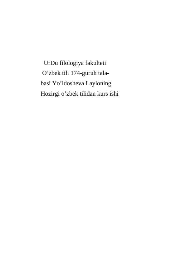 Frazeologizmlarning struktrual-semantik xususiyatlari