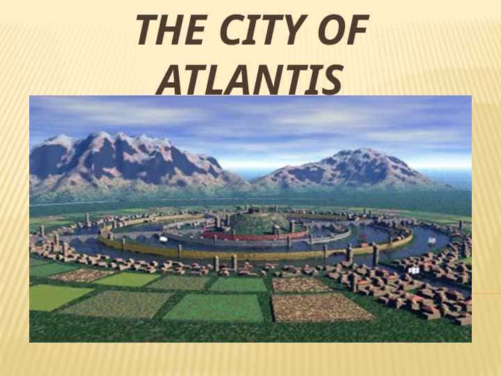 The city of Atlantis