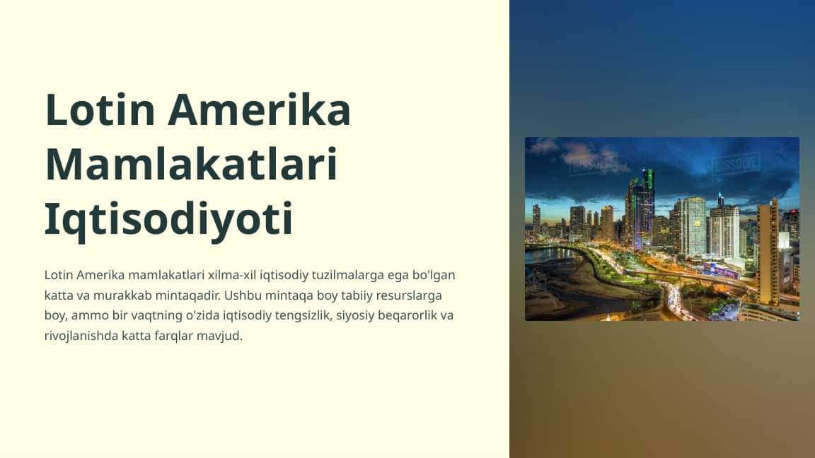Lotin amerika mamlakatlari iqtisodiyoti