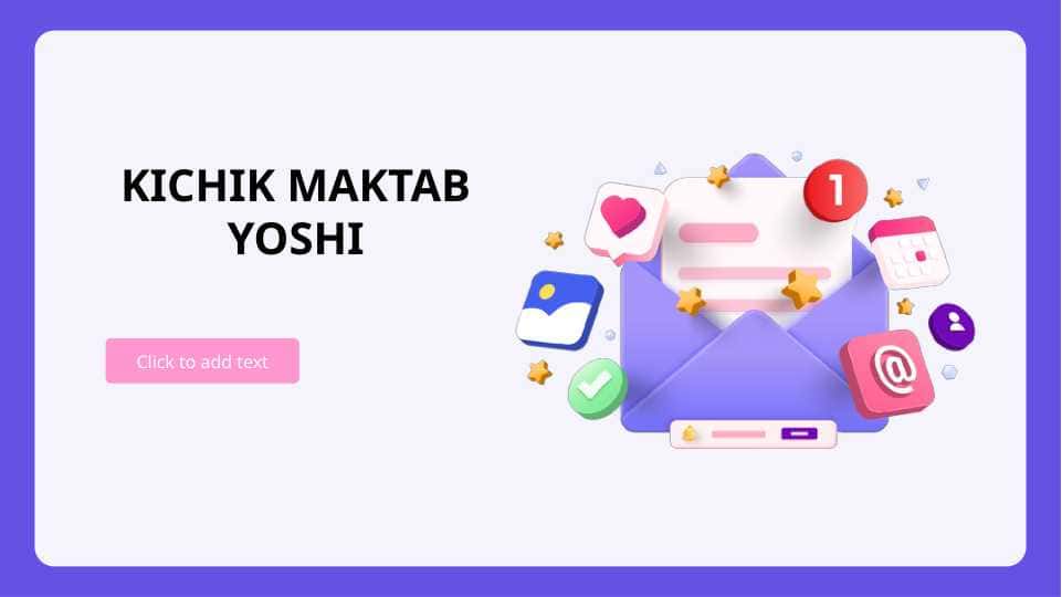 KICHIK MAKTAB YOSHI