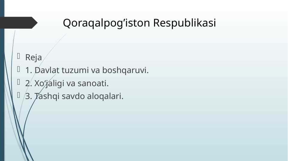 Qoraqalpog’iston Respublikasi