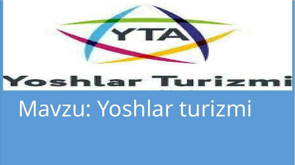 Yoshlar turizmi
