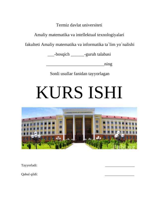 ChATS yechishning iteratsion usullari. Zeydel usuli