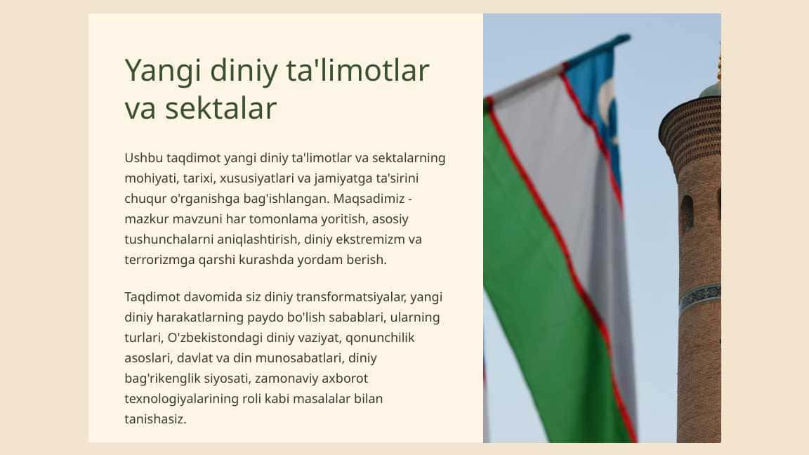 Yangi diniy talimotlar va sektalar