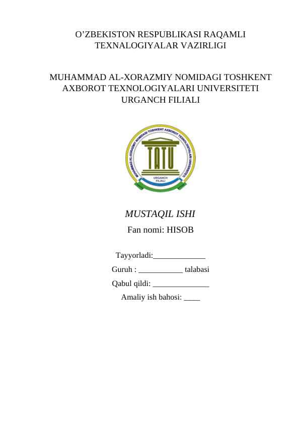 Moliyaviy tahlilda integral hisob tahlili.