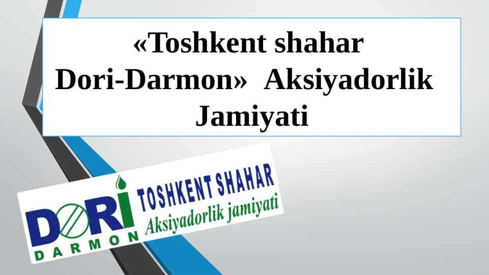 Toshkent shahar dori-darmon AJ