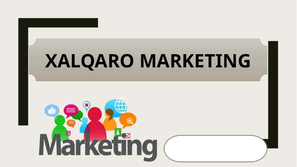 Xalqaro Marketing