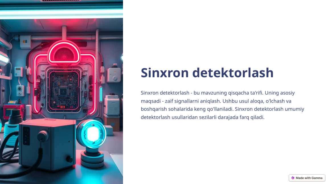 Sinxron detektorlash