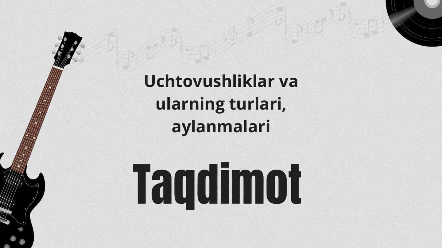 Uchtovushliklar va ularning turlari, aylanmalari