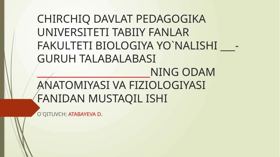 QALQONSIMON BEZ, QALQONOLDI BEZI, AYRISIMON BEZLARINING FIZIOLOGIYASI VA BOSHQARILISHI.