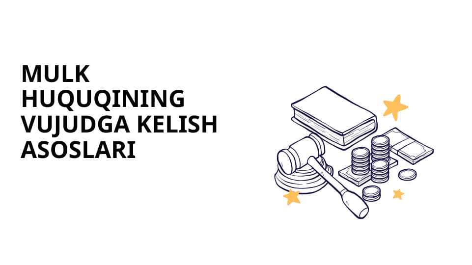 Mulk huquqining vujudga kelish asoslari