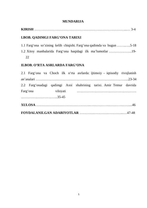 Qadimgi Farg'ona tarixi