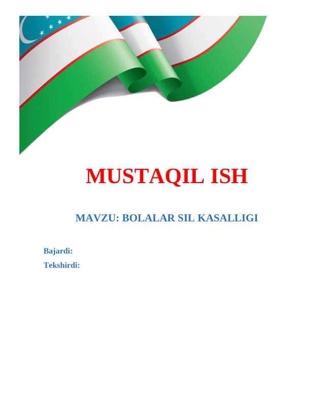 BOLALAR SIL KASALLIGI