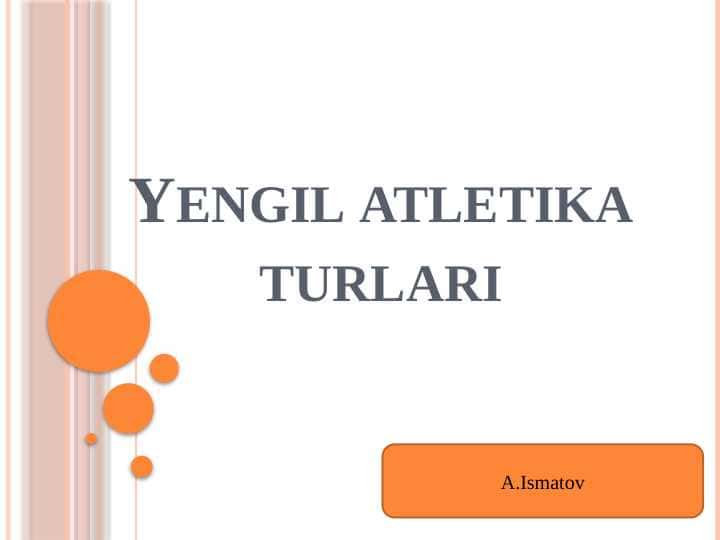 Yengil atletika turlari
