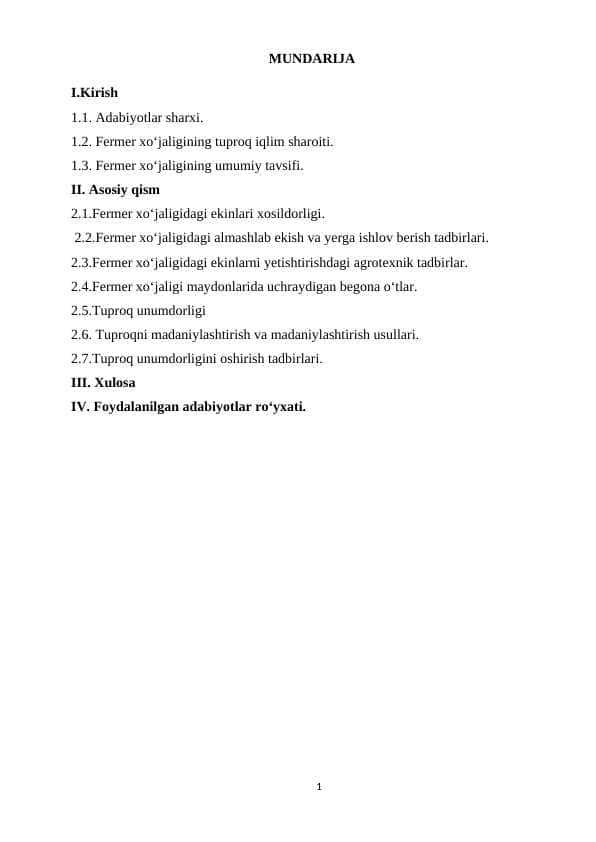 Tuproq unumdorligi