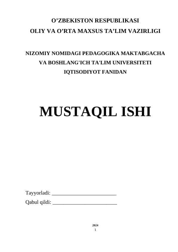 MЕHNАT BОZОRINI TАRTIBGА SОLISH VА BОSHQАRISH