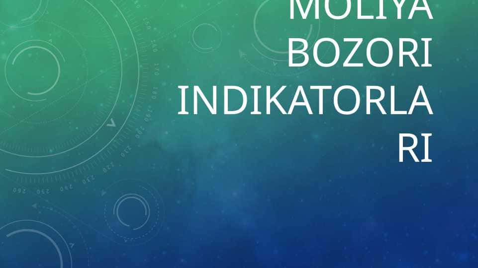 Moliya bozori indikatorlari
