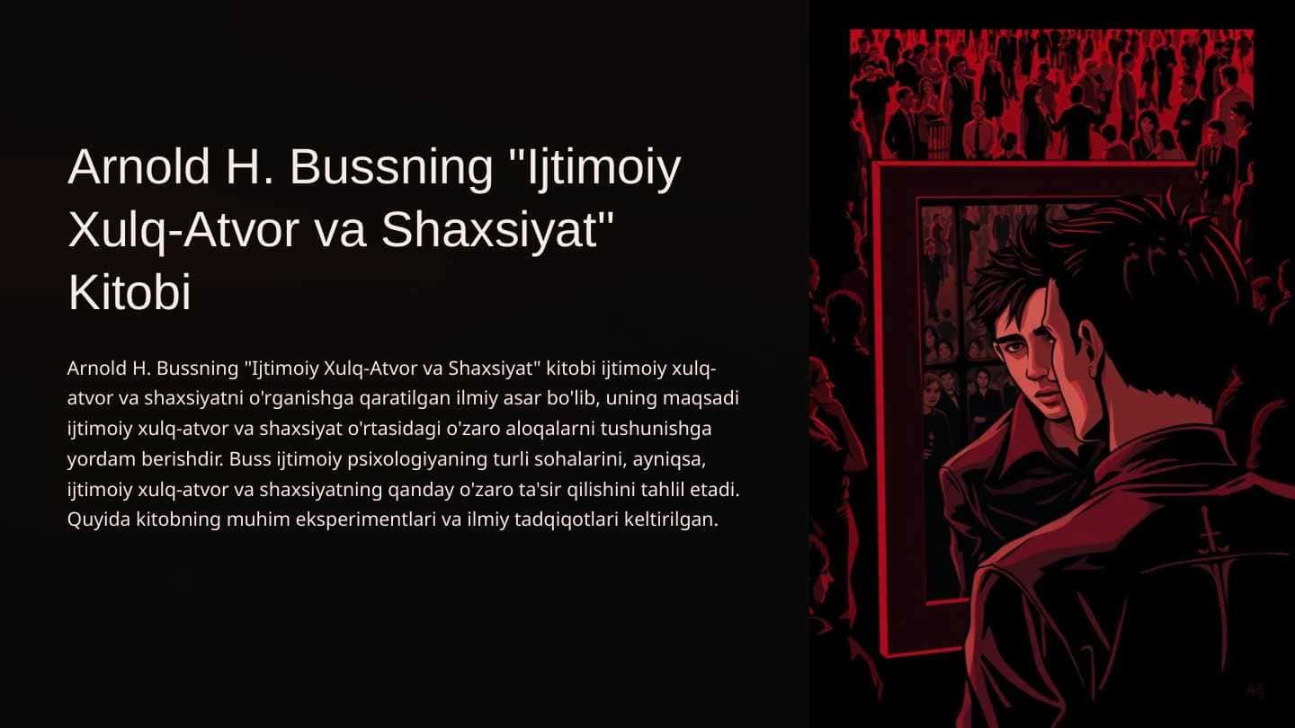 Arnold H.Bussning "Ijtimoiy xulq-atvor va shaxsiyat" kitobi
