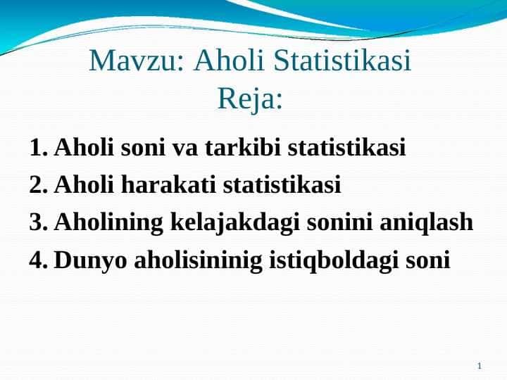 AHOLI STATISTIKASI
