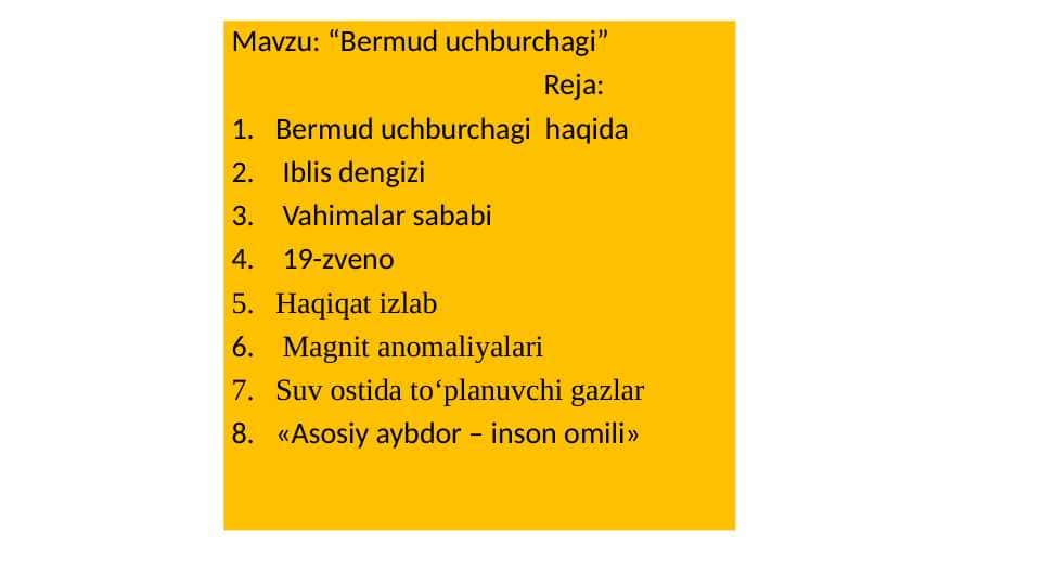 Bermud uchburchagi