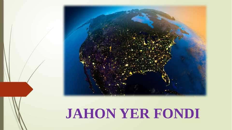Jahon yer fondi