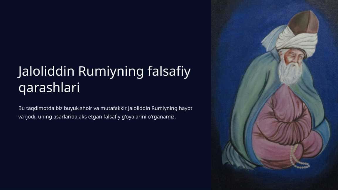 Jaloliddin Rumiyning falsafiy qarashlari