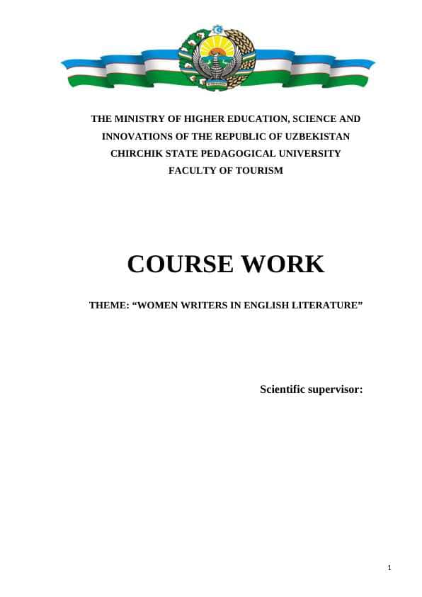 WOMEN WRITERS IN ENGLISH LITERATURE