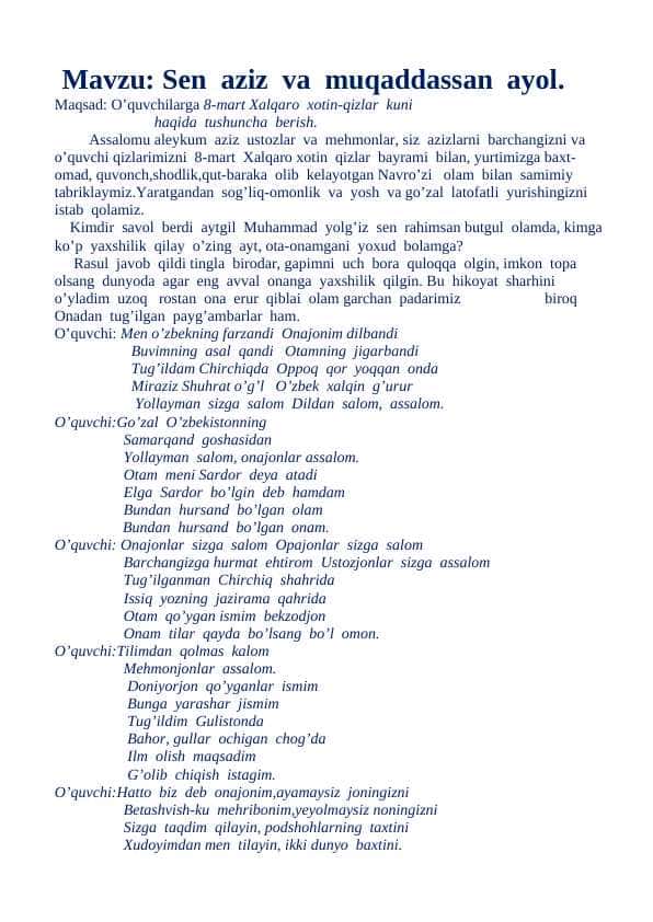 8-mart-sen-aziz-va-muqaddassan-ayol
