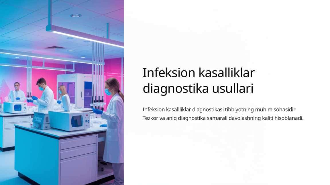 Infeksion kasalliklar diagnostika usullari