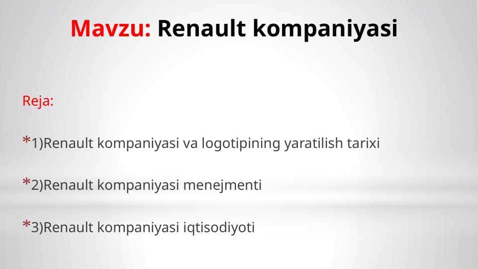Renault kompaniyasi