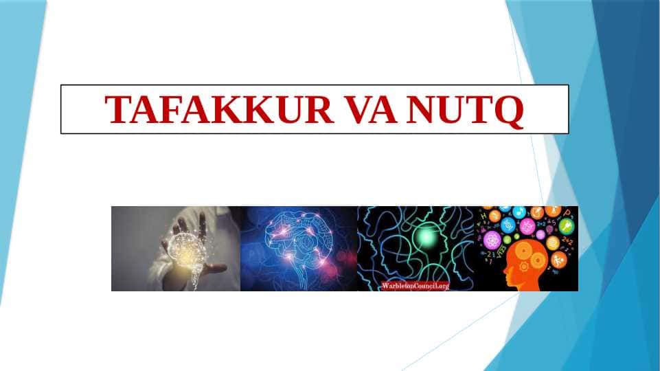 TAFAKKUR VA NUTQ
